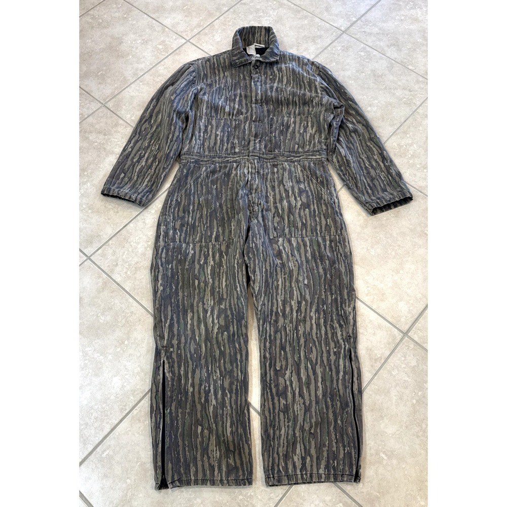 VTG Zero Zone by Walls Insulated Coveralls Hunting Outdoors Camo Sz L 42-44 Reg